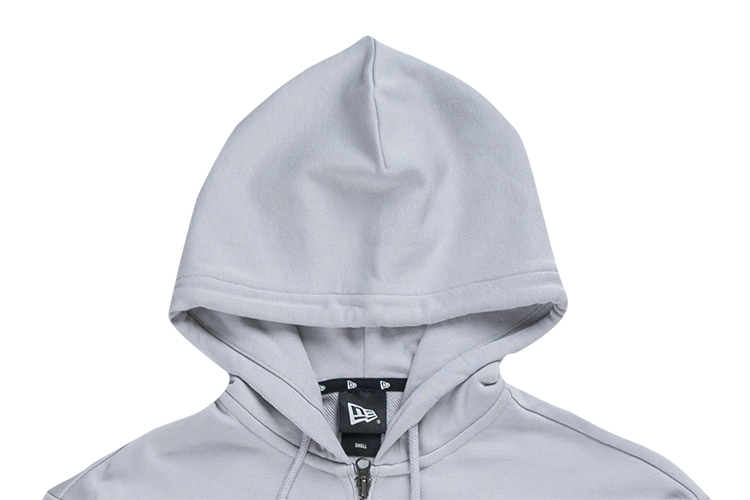 NEW YORK YANKEES TIMELESS MINIMAL GREY ZIP FRONT HOODIE