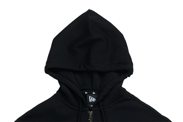 NEW YORK YANKEES TIMELESS MINIMAL BLACK ZIP FRONT HOODIE