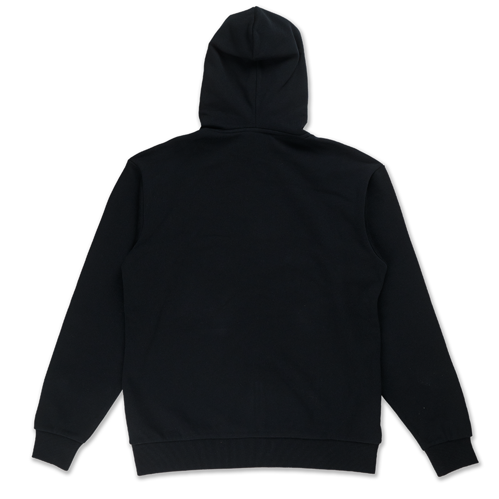 NEW ERA TIMELESS MINIMAL SCRIPT BLACK ZIP FRONT HOODIE