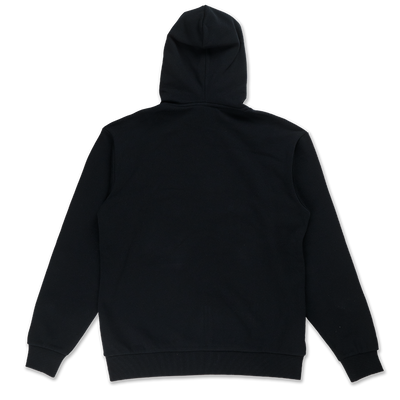 NEW ERA TIMELESS MINIMAL SCRIPT BLACK ZIP FRONT HOODIE