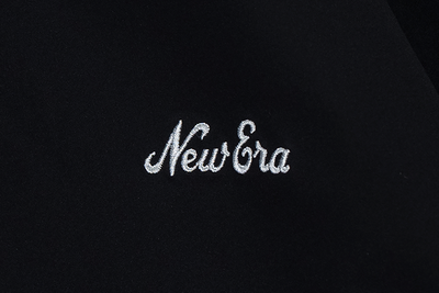 NEW ERA TIMELESS MINIMAL SCRIPT BLACK WINDBREAKER JACKET