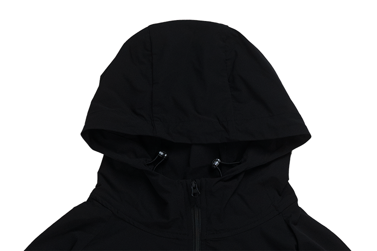 NEW ERA TIMELESS MINIMAL SCRIPT BLACK WINDBREAKER JACKET