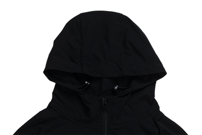 NEW ERA TIMELESS MINIMAL SCRIPT BLACK WINDBREAKER JACKET