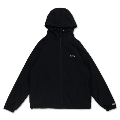 NEW ERA TIMELESS MINIMAL SCRIPT BLACK WINDBREAKER JACKET