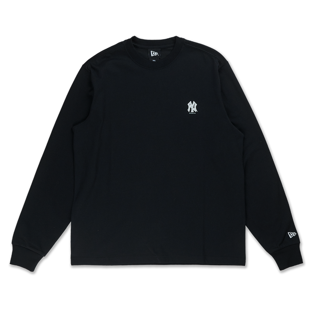 NEW YOKR YANKEES TIMELESS MINIMAL BLACK LONG SLEEVE T-SHIRT