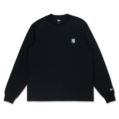 NEW YOKR YANKEES TIMELESS MINIMAL BLACK LONG SLEEVE T-SHIRT