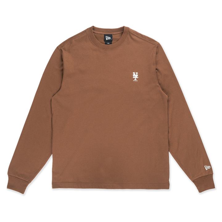 NEW ERA TIMELESS MINIMAL SCRIPT ORANGE LONG SLEEVE T-SHIRT – New