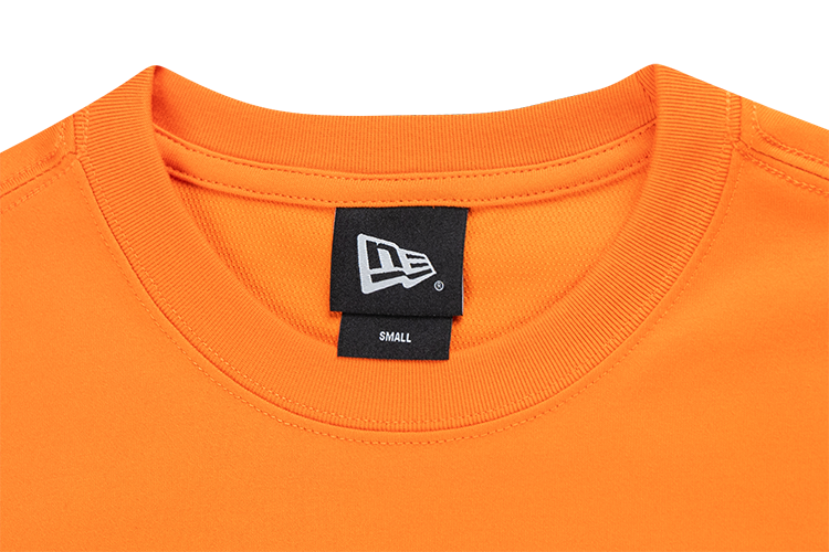 NEW ERA TIMELESS MINIMAL SCRIPT ORANGE LONG SLEEVE T-SHIRT