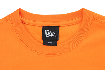 NEW ERA TIMELESS MINIMAL SCRIPT ORANGE LONG SLEEVE T-SHIRT