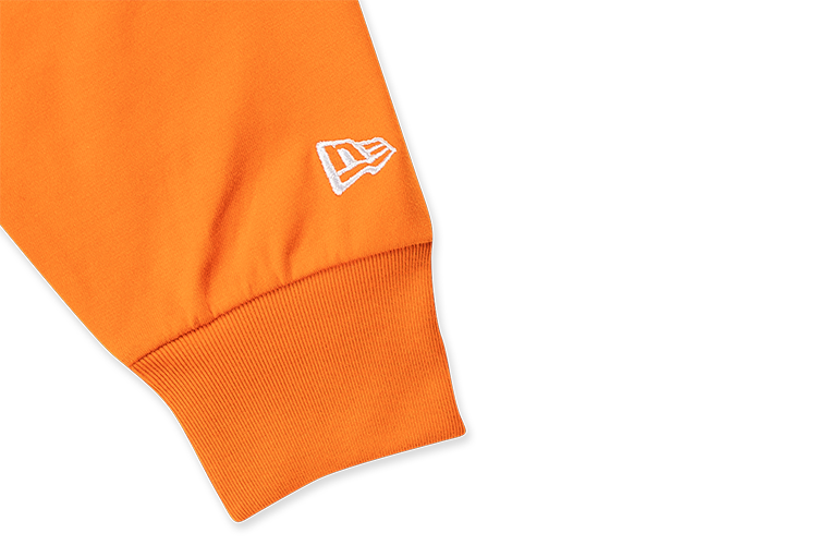 NEW ERA TIMELESS MINIMAL SCRIPT ORANGE LONG SLEEVE T-SHIRT