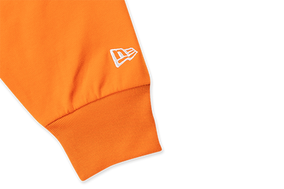 NEW ERA TIMELESS MINIMAL SCRIPT ORANGE LONG SLEEVE T-SHIRT