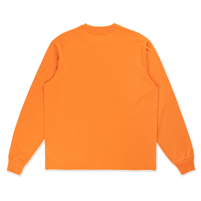 NEW ERA TIMELESS MINIMAL SCRIPT ORANGE LONG SLEEVE T-SHIRT