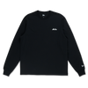 NEW ERA TIMELESS MINIMAL SCRIPT BLACK LONG SLEEVE T-SHIRT