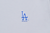 LOS ANGELES DODGERS TIMELESS MINIMAL GREY LONG SLEEVE T-SHIRT