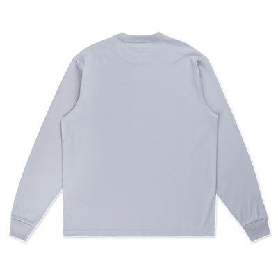 LOS ANGELES DODGERS TIMELESS MINIMAL GREY LONG SLEEVE T-SHIRT