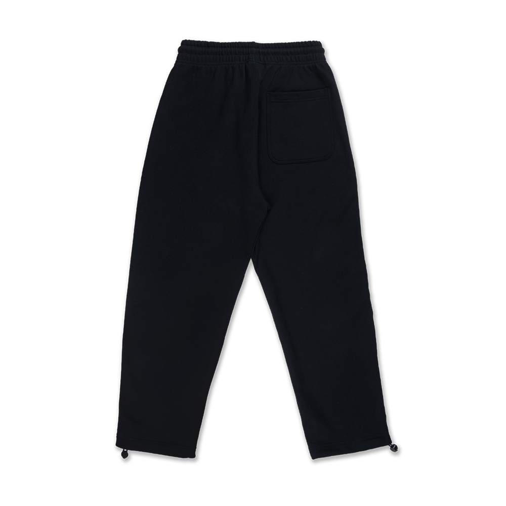 NEW ERA TIMELESS MINIMAL FLAG BLACK LOOSE FIT KNIT PANTS