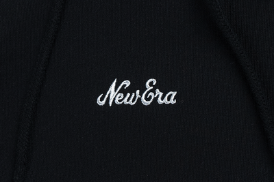 NEW ERA TIMELESS MINIMAL SCRIPT BLACK HOODIE