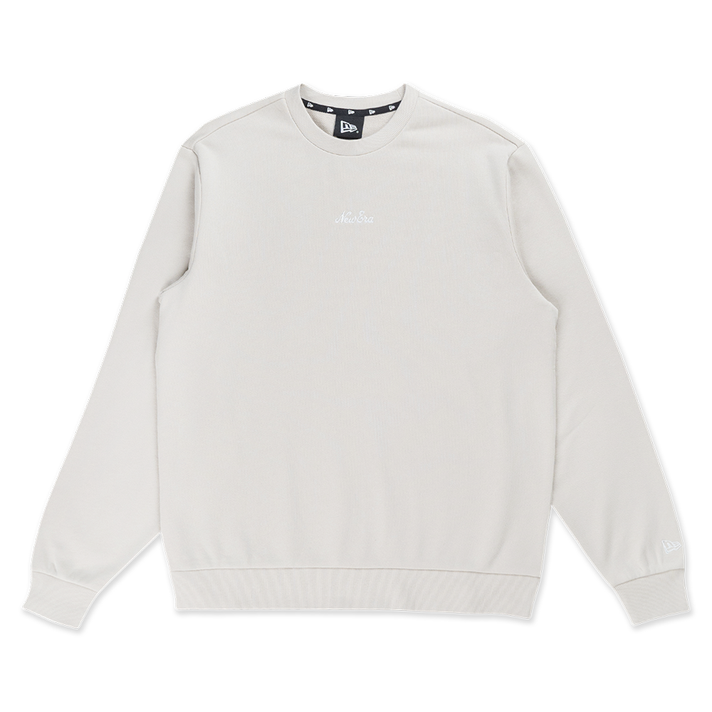 NEW ERA TIMELESS MINIMAL SCRIPT STONE CREW NECK SWEATSHIRT