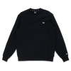 NEW ERA TIMELESS MINIMAL FLAG BLACK CREW NECK SWEATSHIRT