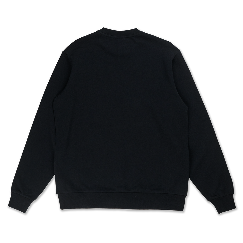 NEW ERA TIMELESS MINIMAL FLAG BLACK CREW NECK SWEATSHIRT