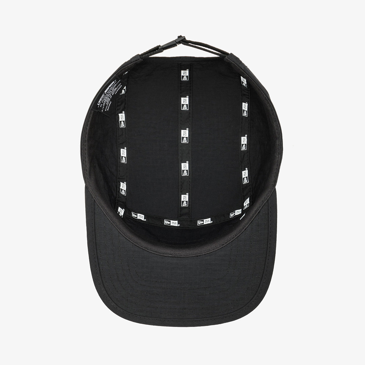 NEW ERA RIPSTOP NYLON BLACK CAMPER CAP