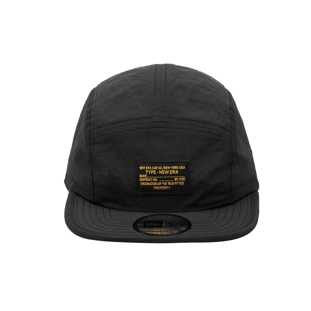 NEW ERA RIPSTOP NYLON BLACK CAMPER CAP