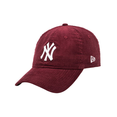 NEW YORK YANKEES CORDUROY BURGUNDY 9FORTY UNST CAP