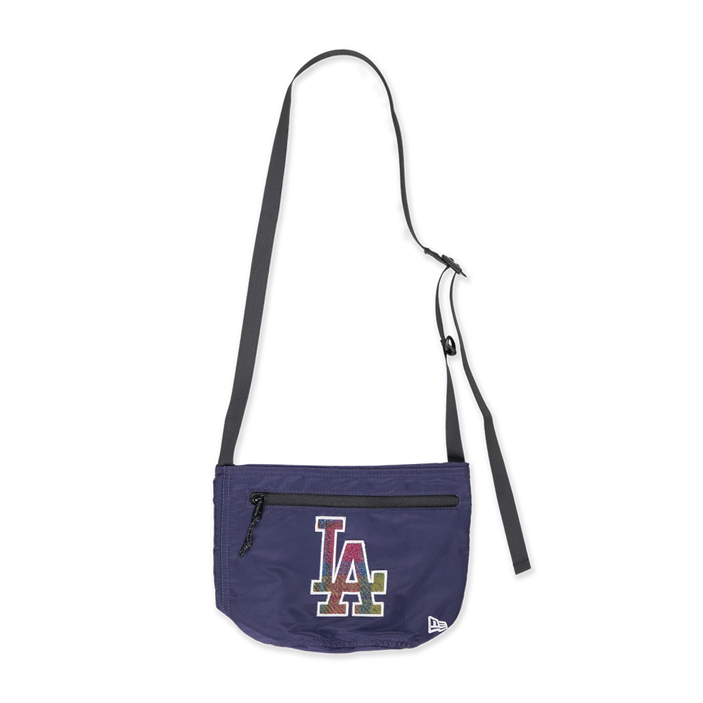 LOS ANGELES DODGERS HARRIS TWEED PURPLE DRAWSTRING SHOULDER BAG