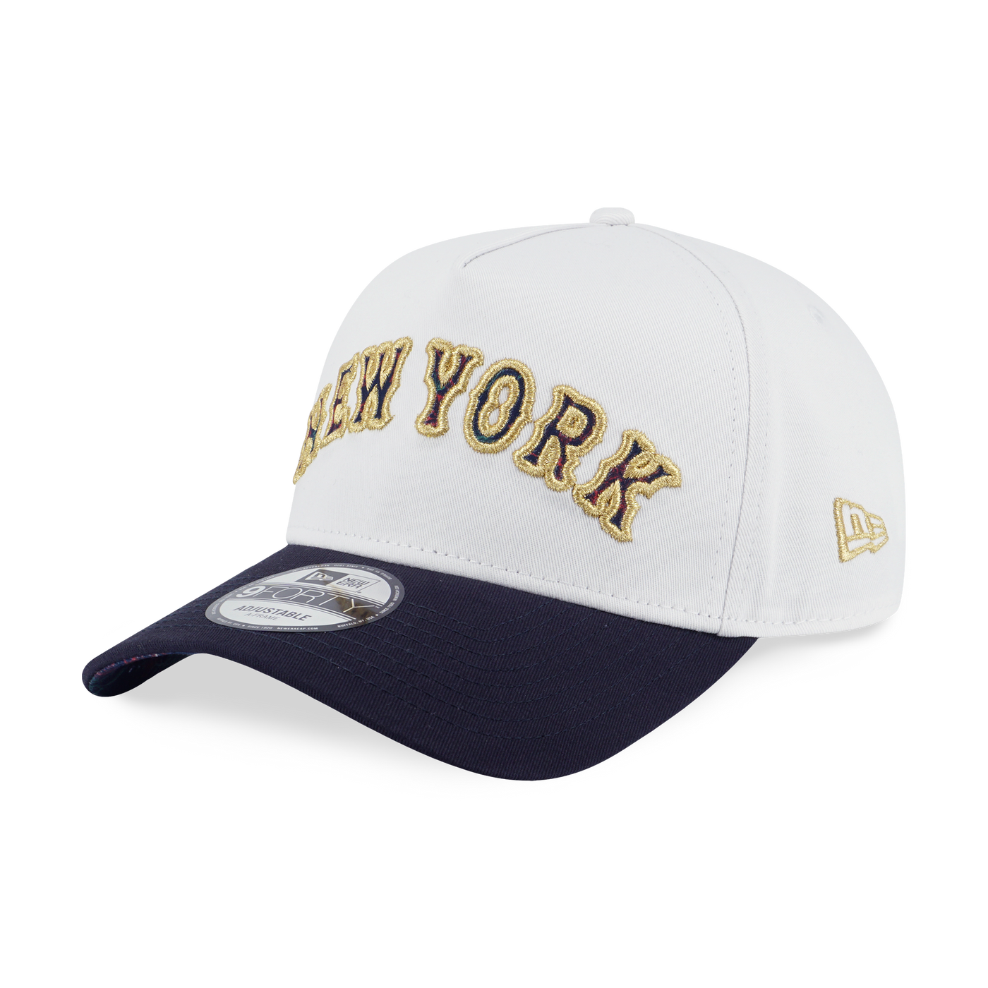 NEW YORK METS WINTER WHISPER 2TONE NAVY VISOR WHITE 9FORTY AF CAP