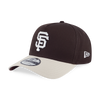 SAN FRANCISCO GIANTS SURREAL NATURE 2TONE LIGHT CREAM VISOR CHOCOLATE 9FORTY AF CAP