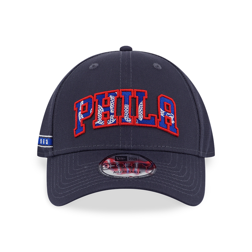 PHILADELPHIA 76ERS NBA BALLER ERA GRAPHITE 9FORTY CAP