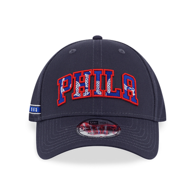 PHILADELPHIA 76ERS NBA BALLER ERA GRAPHITE 9FORTY CAP