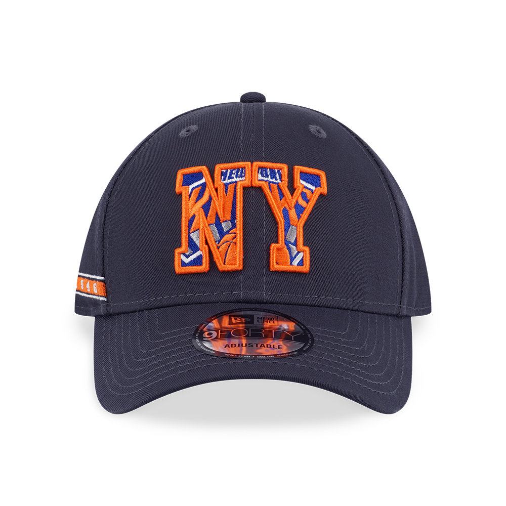 NEW YORK KNICKS NBA BALLER ERA GRAPHITE 9FORTY CAP