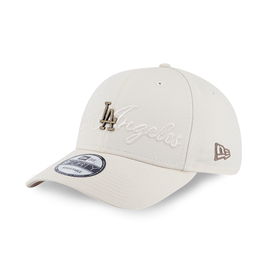 LOS ANGELES DODGERS MLB METAL CREST LIGHT CREAM 9FORTY CAP