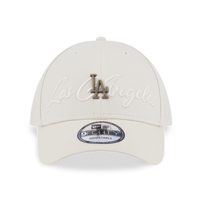 LOS ANGELES DODGERS MLB METAL CREST LIGHT CREAM 9FORTY CAP