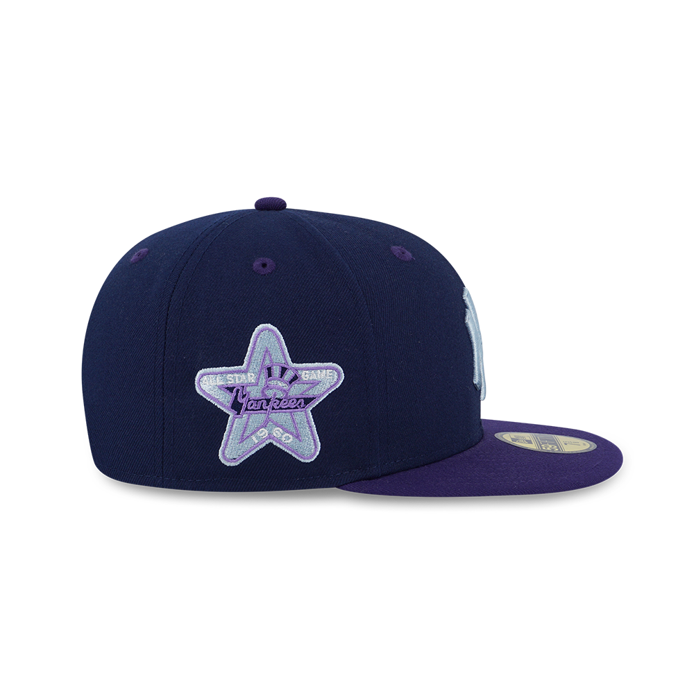 59FIFTY PACK - STELLAR SHADOWS NEW YORK YANKEES COOPERSTOWN OCEANSIDE BLUE 59FIFTY CAP