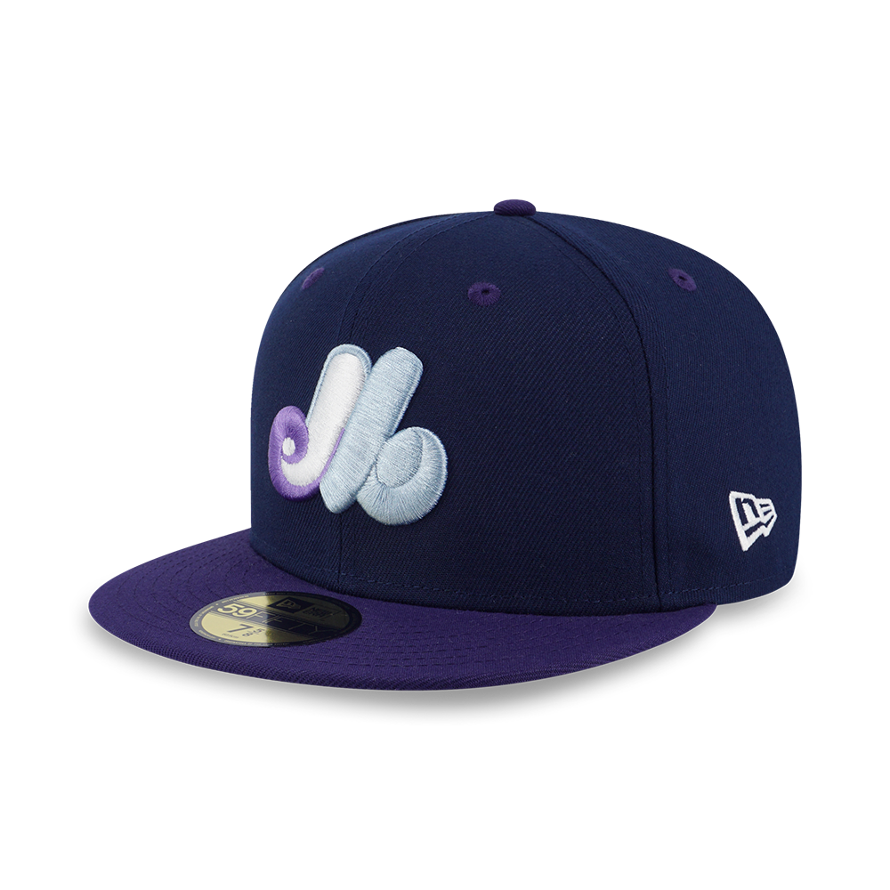 59FIFTY PACK - STELLAR SHADOWS MONTREAL EXPOS COOPERSTOWN OCEANSIDE BLUE 59FIFTY CAP