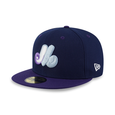 59FIFTY PACK - STELLAR SHADOWS MONTREAL EXPOS COOPERSTOWN OCEANSIDE BLUE 59FIFTY CAP