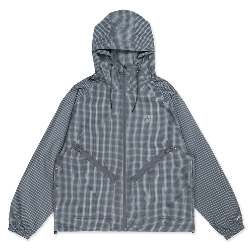 NEW ERA WILD BOTANICA GRAY WINDBREAKER JACKET