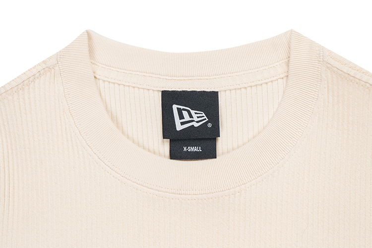 LOS ANGELES DODGERS COLOR ERA LIGHT CREAM WOMEN CROP RIB TEE