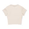 LOS ANGELES DODGERS COLOR ERA LIGHT CREAM WOMEN CROP RIB TEE