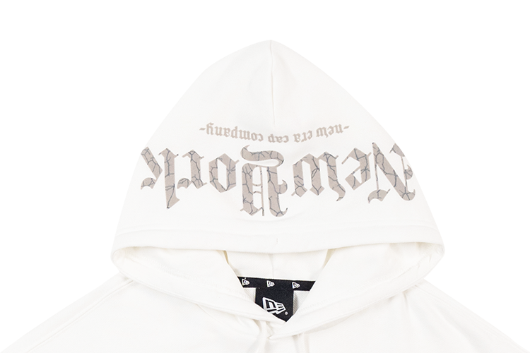 NEW ERA ODE TO NY WHTE WOMEN CROP HOODIE