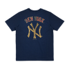 NEW YORK YANKEES WINTER WHISPER OCEANSIDE BLUE SHORT SLEEVE T-SHIRT