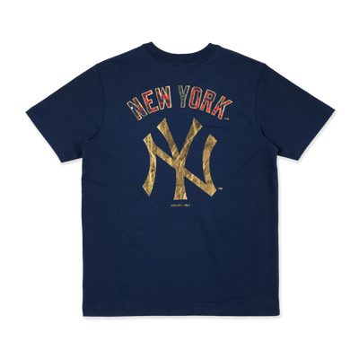 NEW YORK YANKEES WINTER WHISPER OCEANSIDE BLUE SHORT SLEEVE T-SHIRT