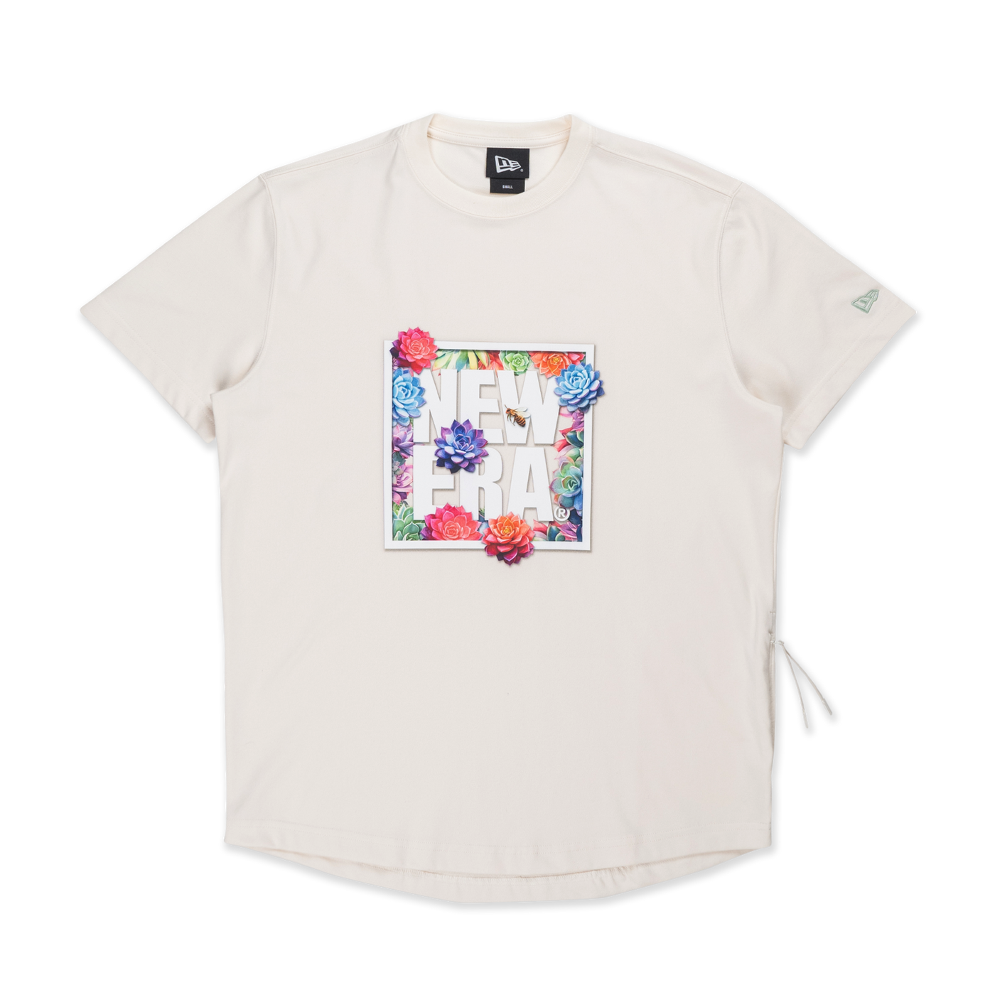 NEW ERA WILD BOTANICA IVORY PERFORMANCE SHORT SLEEVE T-SHIRT