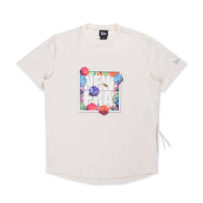 NEW ERA WILD BOTANICA IVORY PERFORMANCE SHORT SLEEVE T-SHIRT