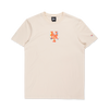 NEW YORK METS TINT BRUSH LIGHT CREAM SHORT SLEEVE T-SHIRT