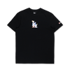 LOS ANGELES DODGERS TINT BRUSH BLACK SHORT SLEEVE T-SHIRT