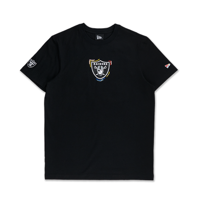 LAS VEGAS RAIDERS TINT BRUSH BLACK SHORT SLEEVE T-SHIRT