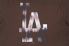 LOS ANGELES DODGERS SURREAL NATURE CHOCOLATE SHORT SLEEVE T-SHIRT